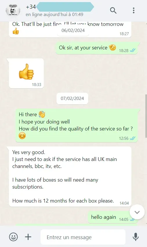 4KPrime Sofortfreischaltung WhatsApp-Nachweis